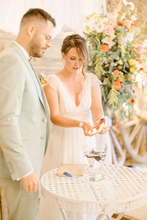 robe bonheur événement gris mariage